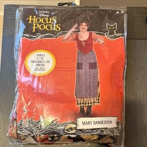 Disney Hocus Pocus Mary Sanderson Dress Costume - Red and Multicolor